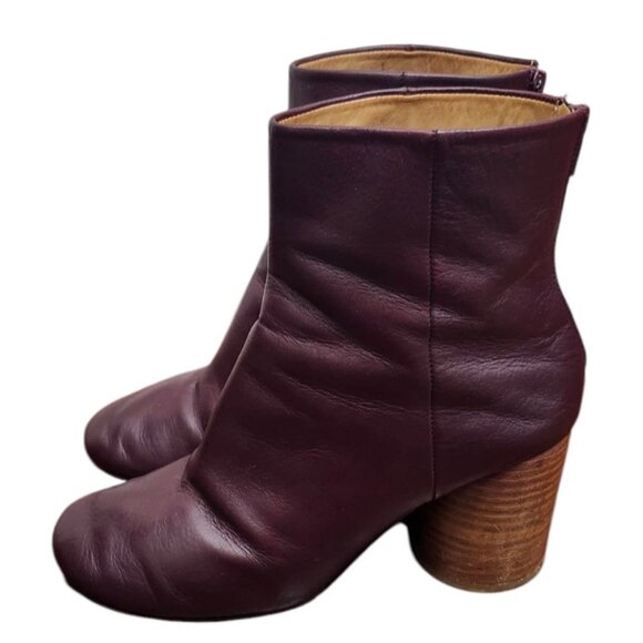 Vintage Maison Martin Margiela Tabi Leather Ankle Boots Size EU 37/US 6.5 - Picture 6 of 14